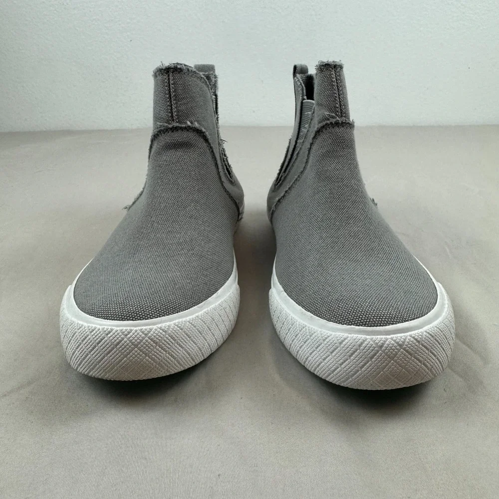 BLOWFISH MALIBU TORTA Womens Pull On High Sneaker Gray Boot Distressed - 8.5‎ US